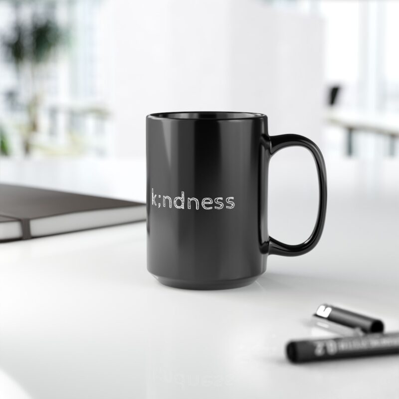 Kindness Black Mug - Image 9